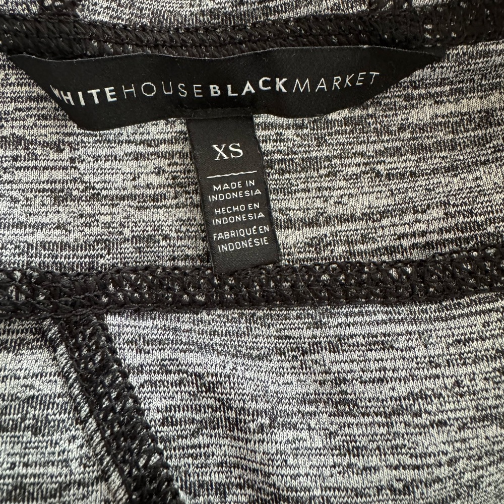 WHBM Athletic Athleisure Black Marled Jacket XS $90 EUC - Picture 9 of 12
